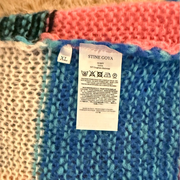 STINE GOYA Sana Color block, Crew Neck Sweater, XL - Picture 9 of 10